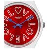 Swatch Унисекс 34 мм Красные Часы SO28W109 SO28W109