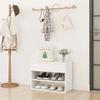 VidaXL Shoe Bench White 60x30x45 Cm Chipboard