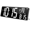 Blueekin Digital Clock LED Large Screen Compatible with Automatic WiFi Time Correction Large Brightness Adjustable Easy To See Can Be Hung On the Wall