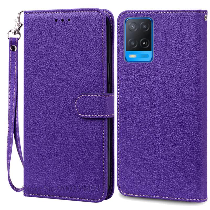 Для OPPO A54 Чехол A54 5G Кошелек кожаный флип-чехол Для OPPO A54 5G Чехол CPH2239 CPH2195 OPPOA54 A 54 Ударопрочный чехол для телефона Fundas