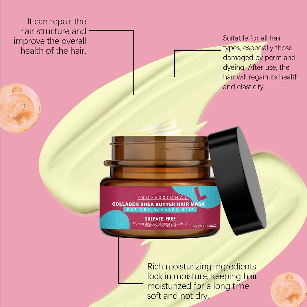 Keratin Hair Mask Repairs And Nourishes Frizzy And Dry Hair To Make It Shiny Keratin Hair Mask