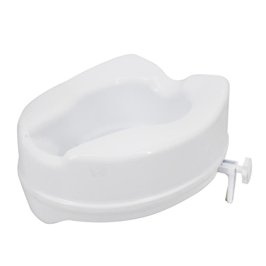 Raised Toilet Seat with Lid 300 Lbs Heavy Duty Elevated Toilet Seat with Tightening Clamps Raised
