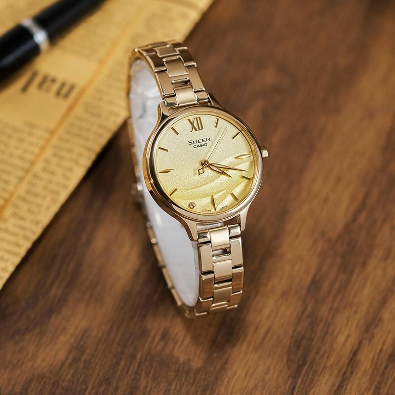Casio Женские часы SHEEN Gold SHE-4550G-9AUPR
