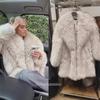 Women's 2024 Faux Fur Winter Coat with Large Lapel