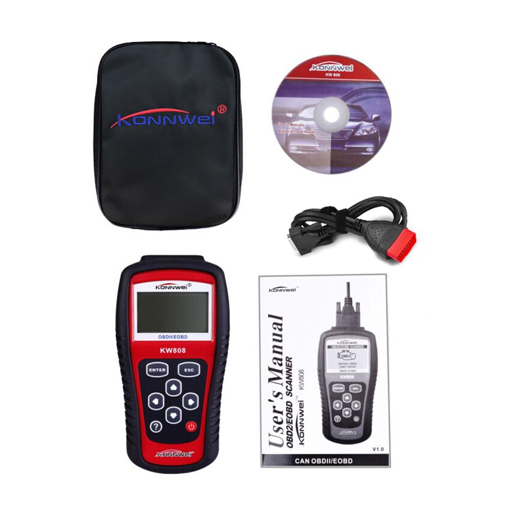 Сканер MaxiScan KW808 OBDII EOBD тестер считыватель кодов автомобиля