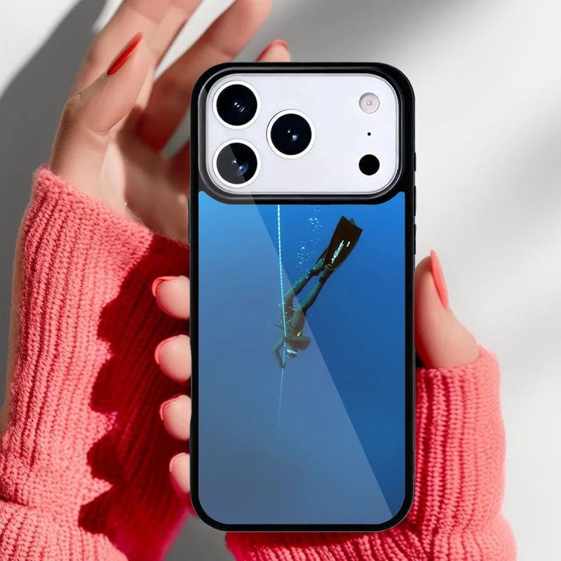 Scuba Diver Underwater Diving soft Phone Case for iPhone 17 Air 16e 15 14 13 Pro Max Back Cover for 12 11 Pro Coque