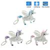 Holder Horse Key Chains LED Light Sound Cartoon Design Gift