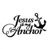 "Jesus Is My Anchor" Words Metal Cutting Dies Set for DIY Scrapbooking Greeting Card Making Paper Embossing Craft