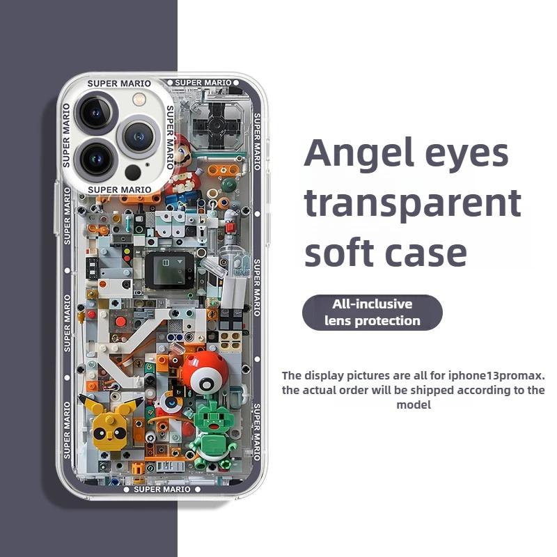 Building Blocks Super M-Marios Bros Case for Xiaomi Redmi Note 14 13 12 5G Plus 11 Pro 14C 13C 12C 10S 9 4G A2 A1 Silicone Cover