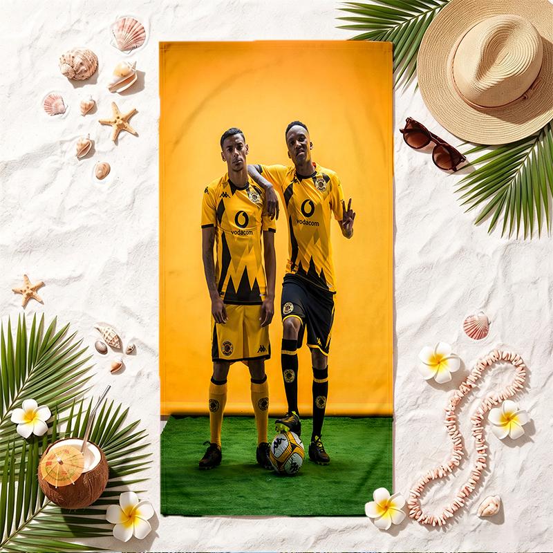 Мягкое пляжное полотенце Kaizer Chiefs Стильное пляжное полотенце для бассейна для летнего отдыха на море Путешествия