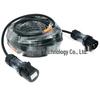 16A Waterproof Aviation Connector: Flame-Retardant, 3-Core 2.5mm² Male-to-Female Power Cord
