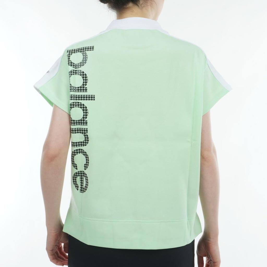 Гольф с коротким рукавом, с воротником-стойкой, свитшот, цвет формы зеленый 1 [New Balance] Женский (Легкий, удерживающий, растягивающийся) / 012-4164501 130_Светлый [M]