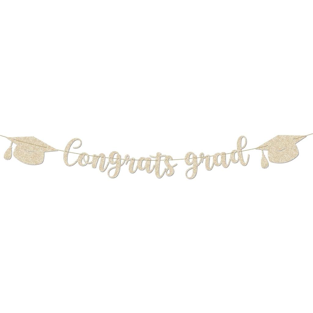 Graduation Party Decorations - 9 ft Pre-Strung We Are So Proud of You Banner, Graduation Party Decorations & Decor for Elementary, 5th Grade, 8th