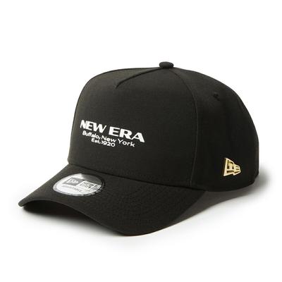 Кепка New Era 940AF TPU METAL BLK с металлическим логотипом-флагом, свободный размер, черная,