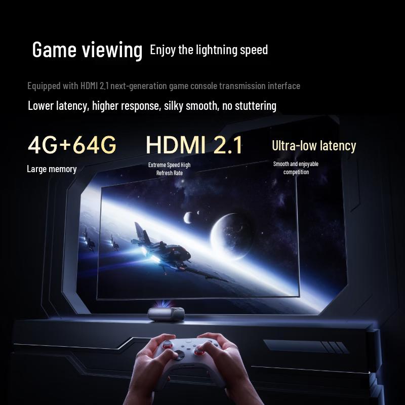 JMGO O3 Pro 4K Ultra Short Throw Pure Tri-Color Laser Projector (CN version)