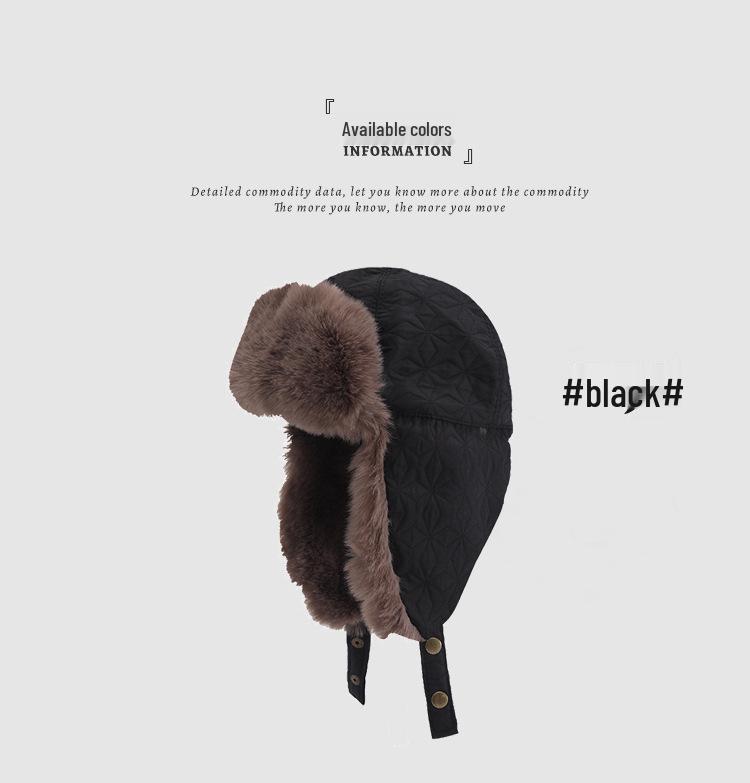 Unisex Winter Korean Style Aviator Hat with Ear Protection - Ideal for Riding, Skiing, and Cold Weather