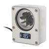 PC Water Cooling Meter 12V Small 3pin Interface G1 4 Thread Durable Acrylic Rustproof Computer Flow Meter for PC