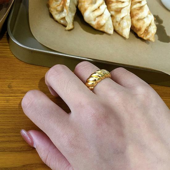 Вечернее кольцо, регулируемое украшение, женское, женское, в стиле панк, с косой, витое кольцо, ювелирные аксессуары