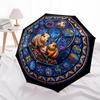 Guinea Pig Kingdom pattern umbrella, portable and foldable design, 8 ribs, a casual accessory for Halloween, Christmas, and birthday gifts.