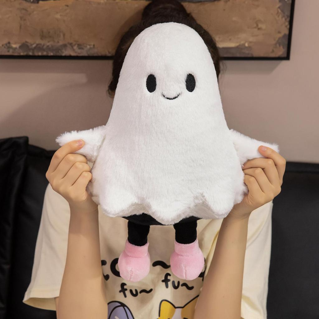 Ghost Plush Doll Halloween Plush Toy Figure Decorations Doll Scary For School Room Birthday Kids Home Holiday Display Party