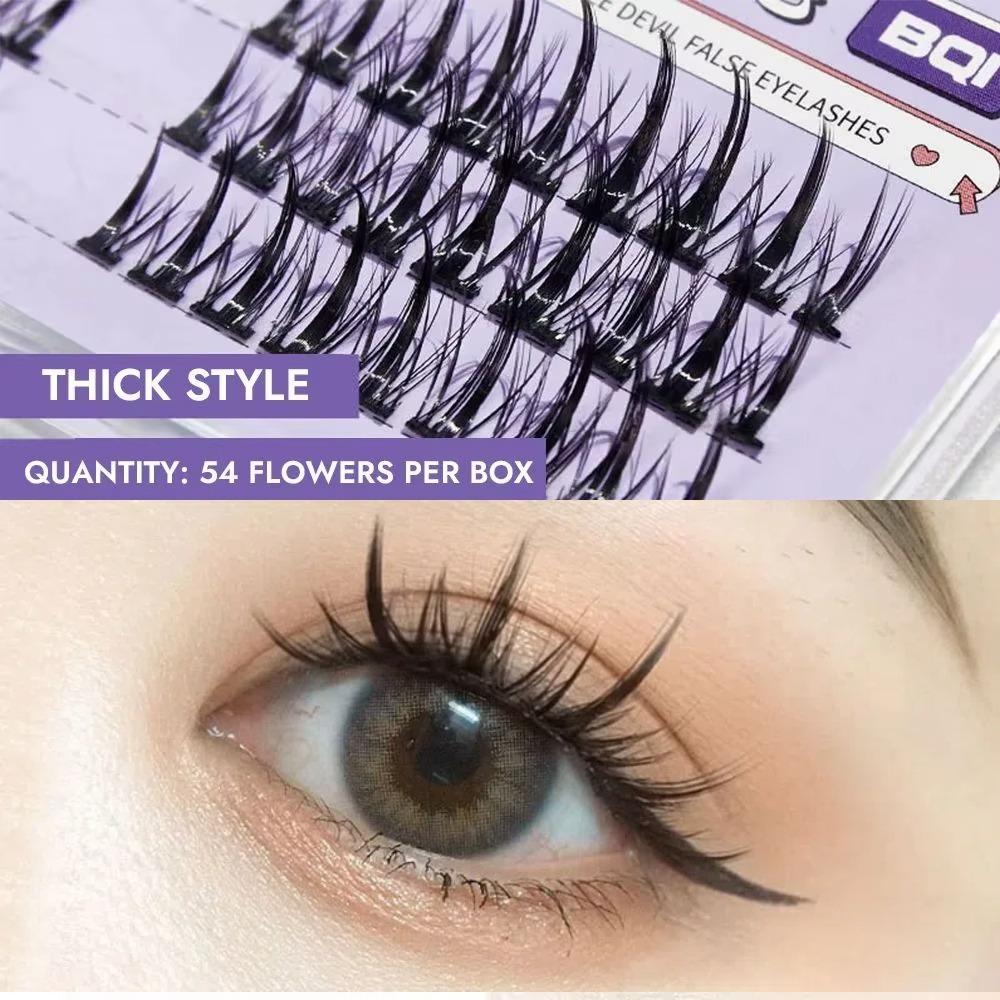 DIY Lash Clusters Devil Segmented Fake Lashes Sweet False Eyelash Clusters Girls