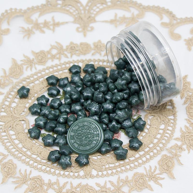 Colorful Macaron Star Wax Seal Set - Cute Aesthetic Wax Particles