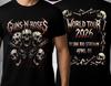 Футболка с мероприятия Guns N Roses World Tour 2026 На стадионе Бейра-Рио 1 апреля 2026 года Шир