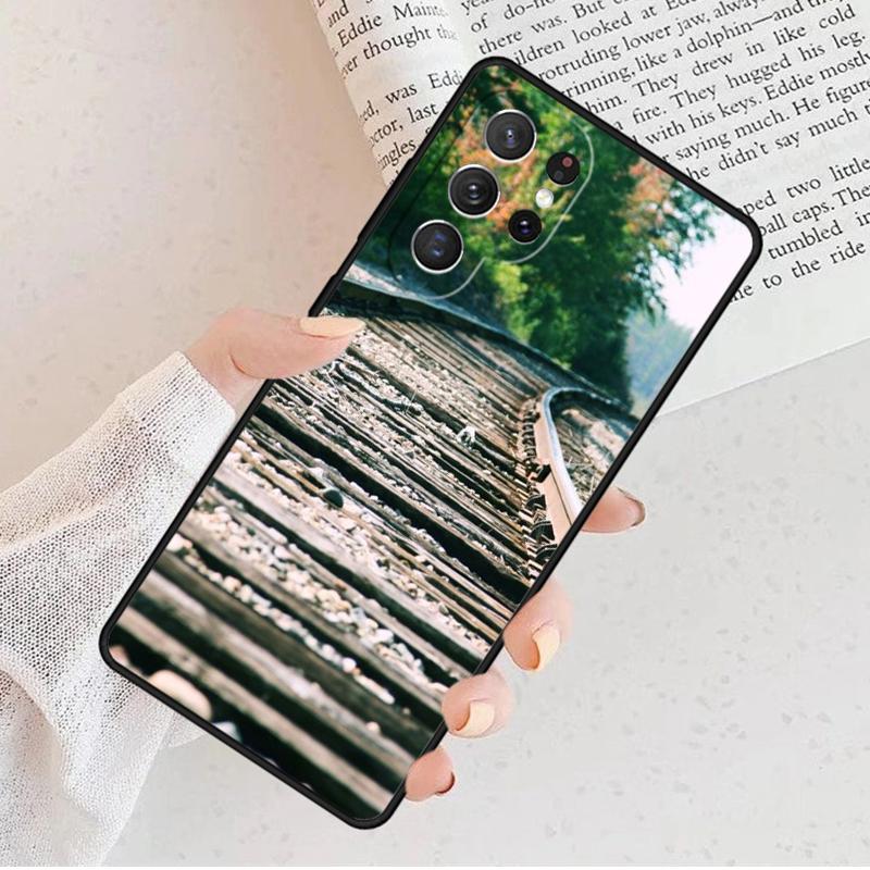 Scenic Railroad Train rail Phone Case For Samsung Galaxy S25 S23 S30 S8 S21 S20 FE S24 S22 Note 10 20 Plus lite Ultra