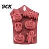 Reusable Kitchen Baking Accessories Halloween Silicone Mold, Pumpkin Ghost Bat Skull Cake Pan, Non Nonstick Chocolate Molds for Parties Stick Fondant