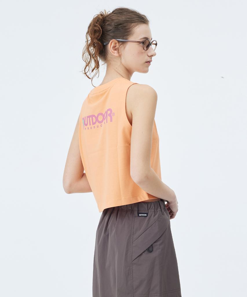 OUTDOOR PRODUCTS W Basic Logo Sleeveless (Peach)