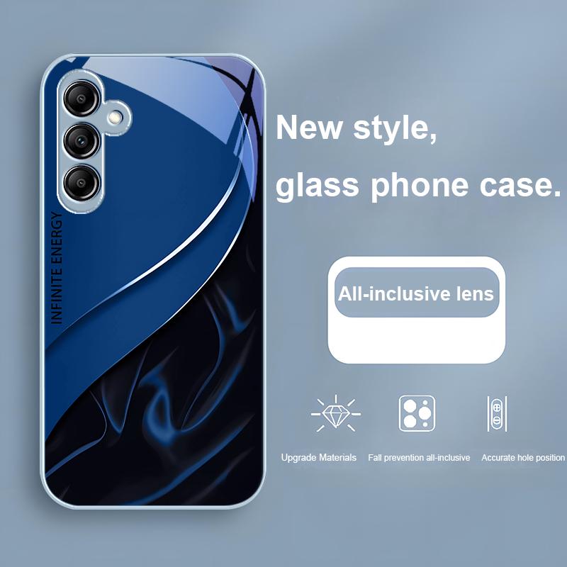 Стеклянный Чехол Для Телефона Для Samsung Galaxy A01 A02 A03 Core A04 A14 4G 13 54 34 31 20 25 23 22 5G S21 Ultra S20 Гладкий Розово-Красный