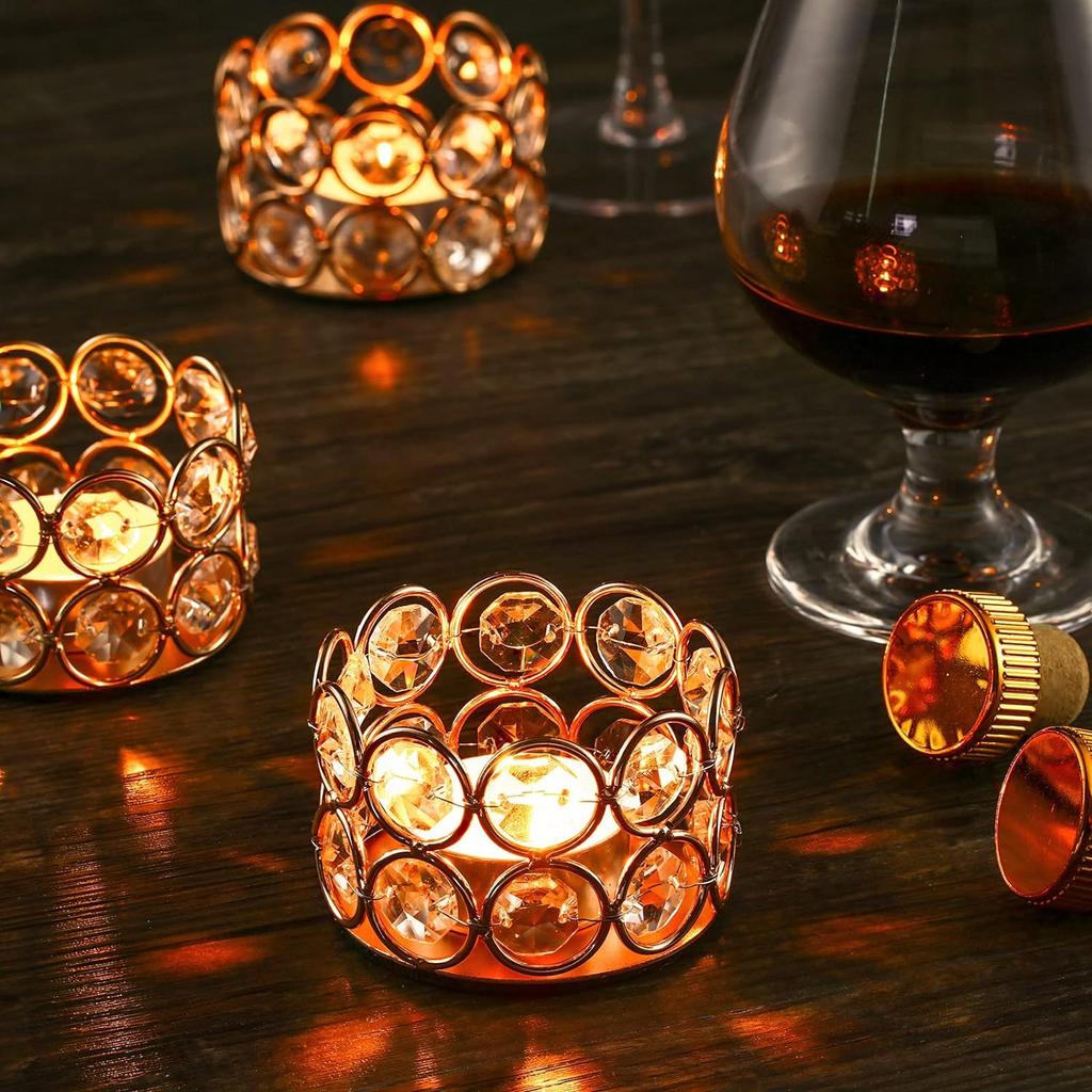 1 шт. Свадебное украшение на День святого Валентина, хрустальная чайная лампа, подсвечник, украшение для семейного стола, украшение для дома, подарочная коробка