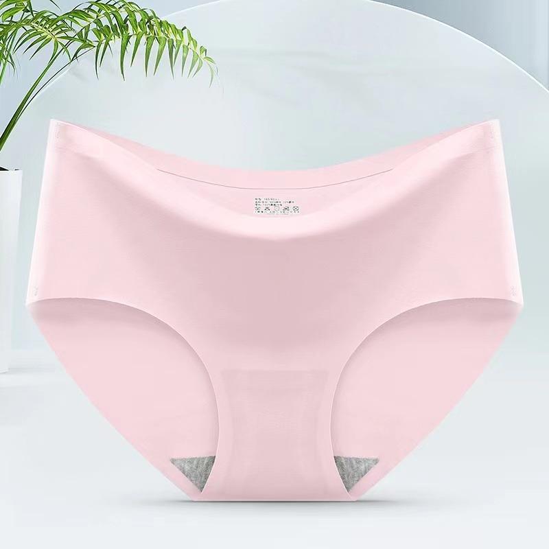 Ice Silk Underwear Seamless Panties Women Intimate Briefs Girls Plus Size Underpants Multiple Color Options Female Lingerie