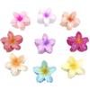 Fashion Casual Summer Flower Hair Claw Clip Shark Hairpin Barrettes Ponytail Holder Beach Head Accessories Women Girls Hair Clip