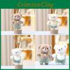 Plush Miniature Cuddly Rompers Bear Doll Keychain For Kid Gift Collect And