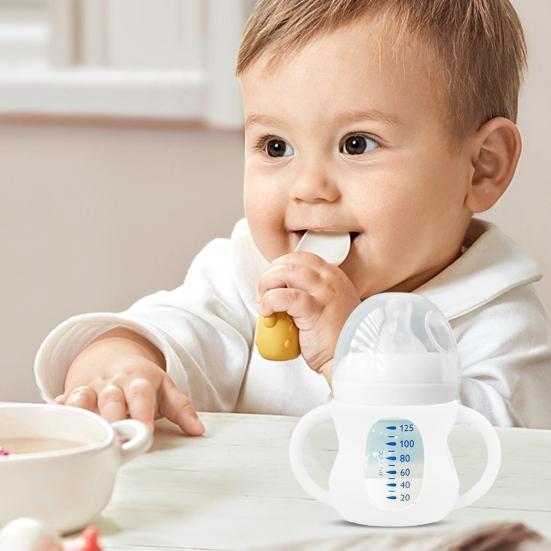 Чехол для детской бутылочки Philips 4/8 унций, стеклянные силиконовые ручки, удобные для захвата, защищающие от падения, уменьшающие воздействие пластика, чехол для детской бутылочки