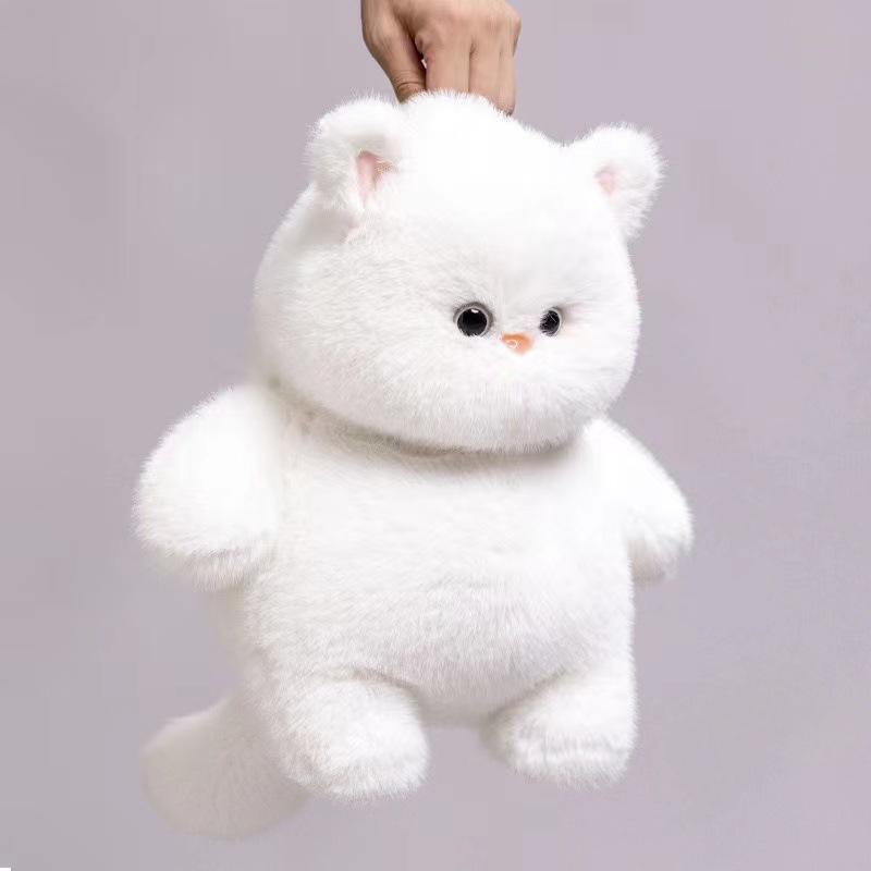 Плюшевая игрушка-кошка, имитация кошки, мягкий котенок, милая кукла-кошка, игрушки для питомцев, декор для дома, подарок для девочки на день рождения