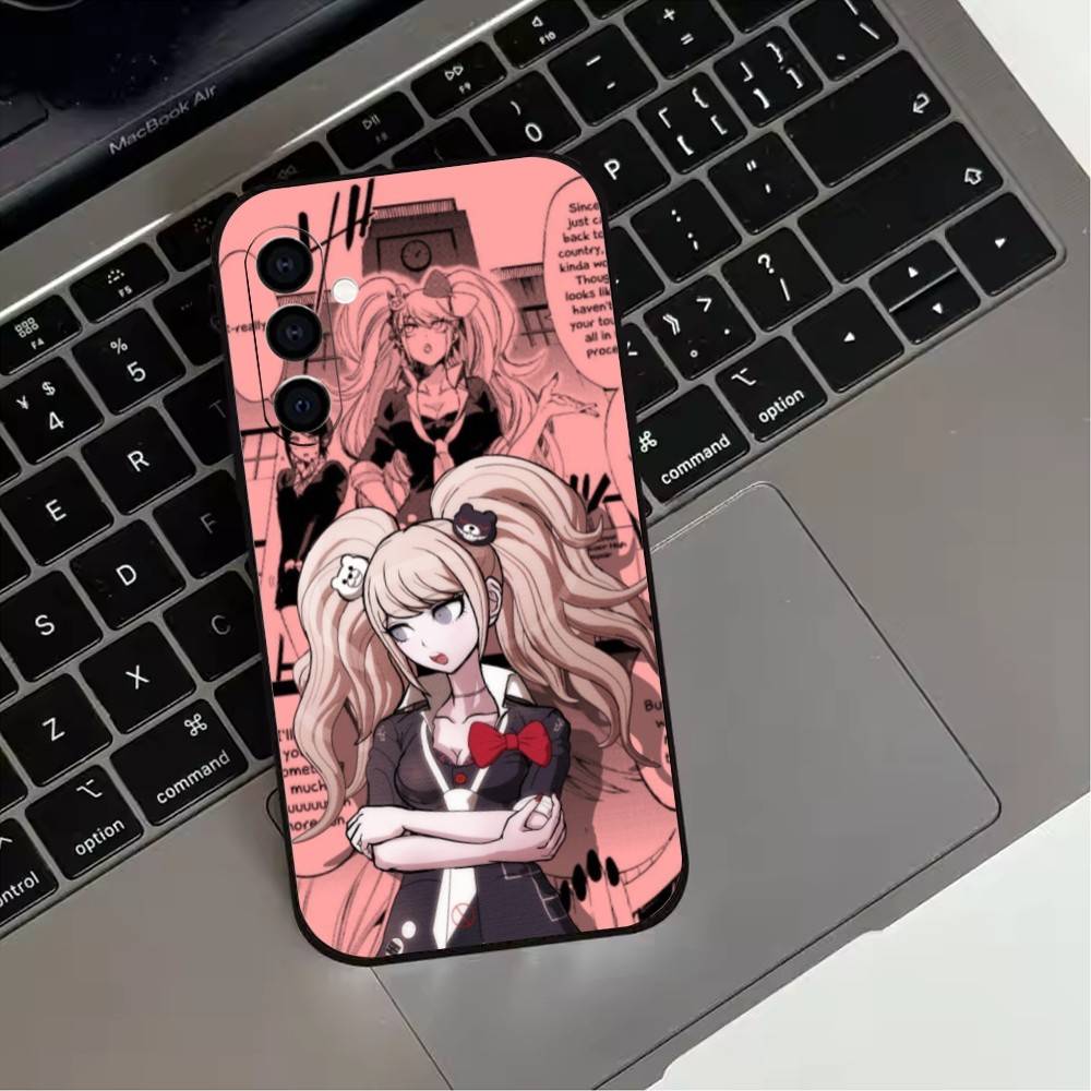 Милый Чехол для Телефона с Аниме-персонажем J-Junko Enoshima-es для Samsung Galaxy A73, A72, A71, A70, A53, A52, A51, Мягкий Силиконовый Черный Чехол