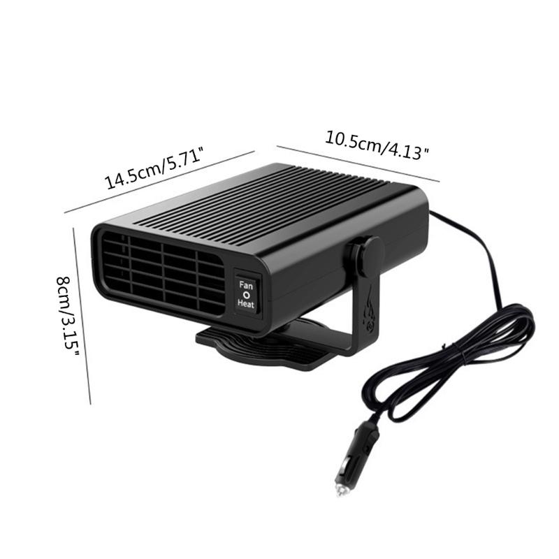 120 Вт 12 В Складные автомобильные обогреватели Портативный быстрый размораживатель с вилкой прикуривателя для автомобиля, внедорожника, грузовика и прицепа