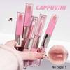 CAPPUVINI Набор блесков для губ с молочным туманом, двухсторонний, стойкий: Матовое и зеркальное покрытие с отбеливающим эффектом - Доступная основа макияжа.