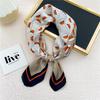 70 Silk Scarf: Small Square for Women - Lightweight Korean Fashion, Perfect for Spring, Summer, Autumn; Stylish for Flight Attendant or Neck Accessory