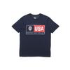 Basketball Training Sport Print Crew Neck Short Sleeve T-Shirt Men Tops Navy-Blue 768826-451