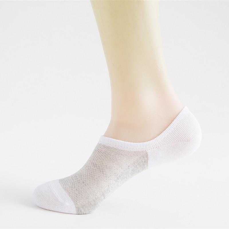 5 пар модных бамбуковых волокон нескользящие силиконовые невидимые компрессионные носки мужские носки до щиколотки дышащие мужские хлопковые носки-лодочки Meias