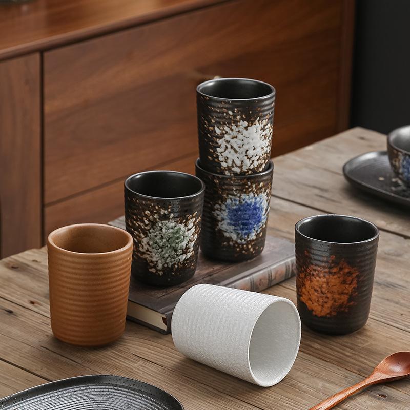 Japanese-Style Water Cup Ceramic Hand-Brewed Coffee Cup Teacup Household Iced American Coffee Cup