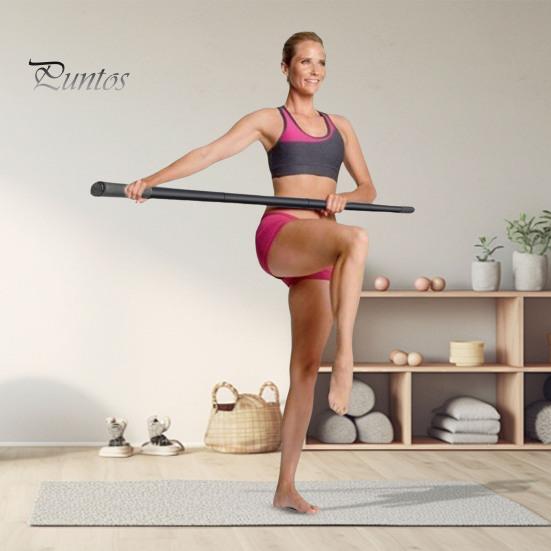 Йога-палка, регулируемые стержни для растяжки из нержавеющей стали с ручками из пенопласта, корректор осанки для занятий йогой, перекладина для упражнений на подвижность, гибкость, баланс