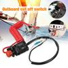 Boat Motor Emergency Kill Stop Switch for Yamaha /Tohatsu Outboard Stop Kill Switch Cut Off Switches with Safety Tether