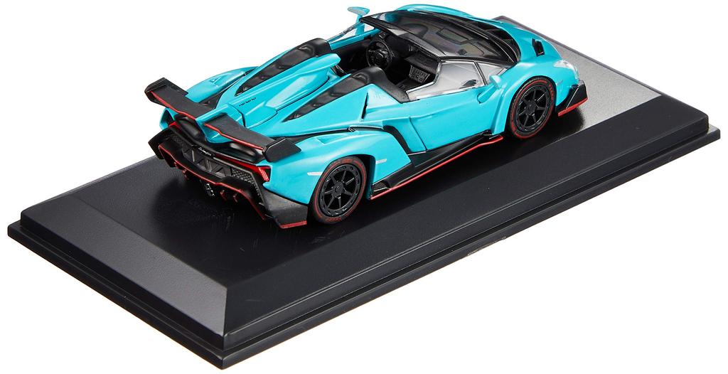 Kyosho Bunka Original Scale Mini Car Series Lamborghini Veneno Roadster Blue Готовый продукт 1/64