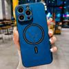 Роскошный матовый кожаный чехол Samsung Galaxy S25 S24 S23 FE S22+ Беспроводная зарядка для Magsafe Винтажный чехол для iPhone 16 15 Plus 14 Pro 11 13 12
