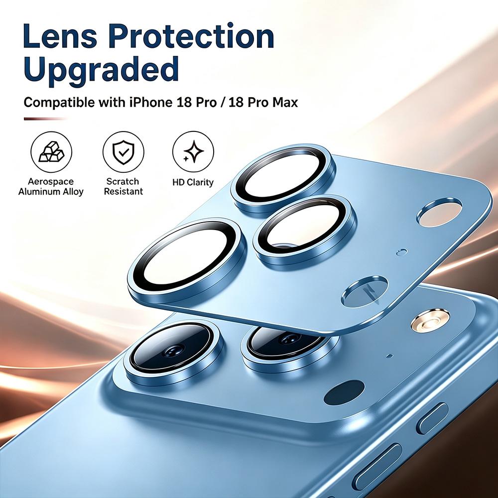Защитное стекло для объектива камеры Совместимо с IPhone 17 Pro Max 18 Pro Max 18 17 Pro 18 17 Чехол Подходит 360° Полное покрытие 4