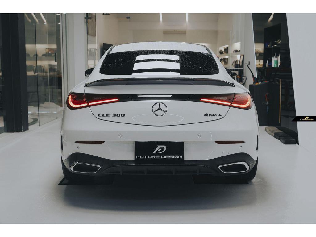 Mercedes-Benz CLE-Class C236 FD Style Carbon Fiber Rear Spoiler Upgrade.
